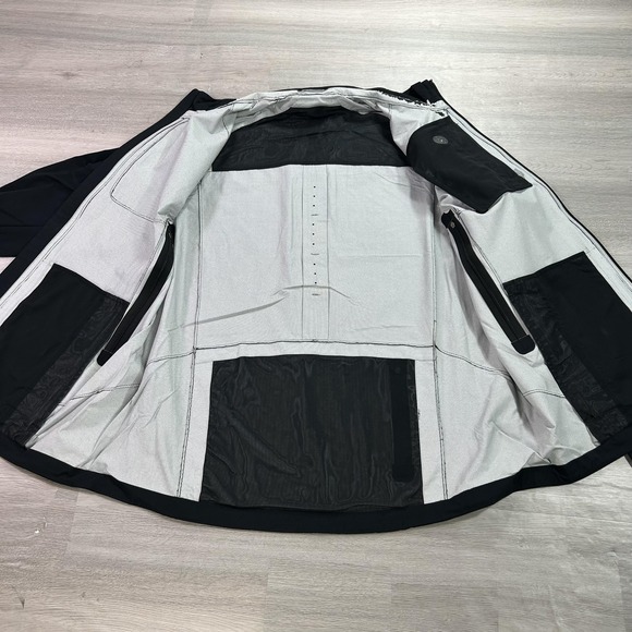 Lululemon Jacket Mens XL Black Full Zip Windbreaker Reflective Running Cycling - Picture 3 of 16